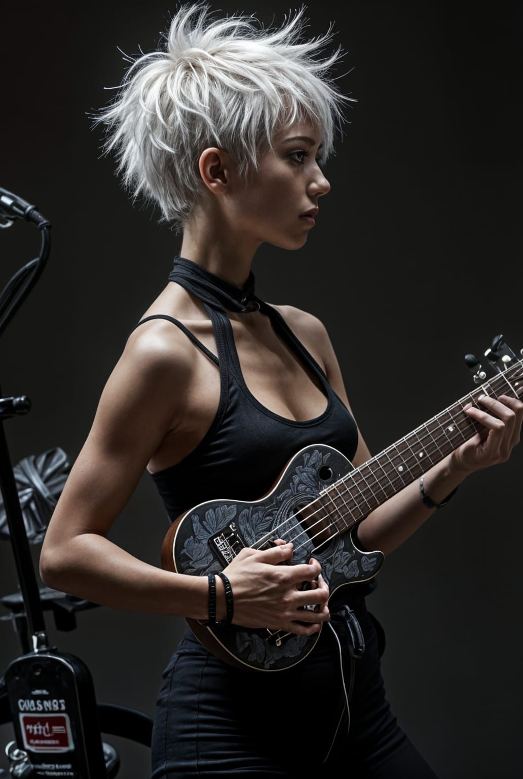 Electric 5-string ukulele