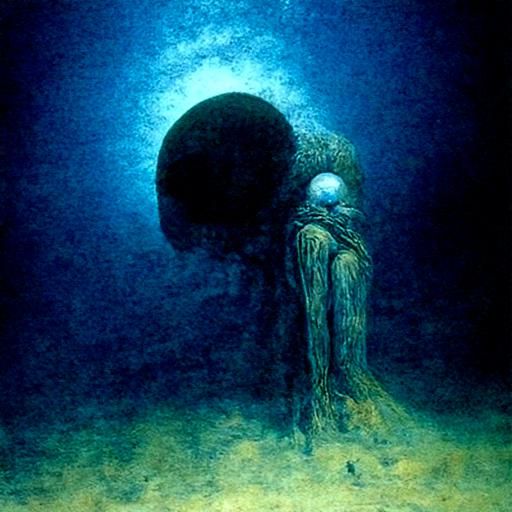 abyss by Zdzislaw Beksinski