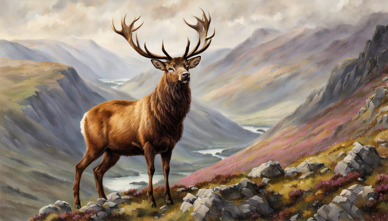 inspired by "The Monarch of the Glen" 