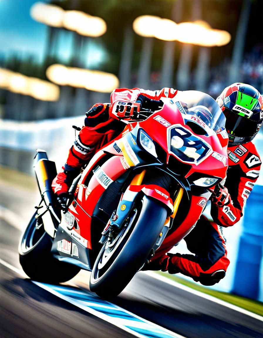 Pro MotoGP Racer 1 - AI Generated Artwork - NightCafe Creator