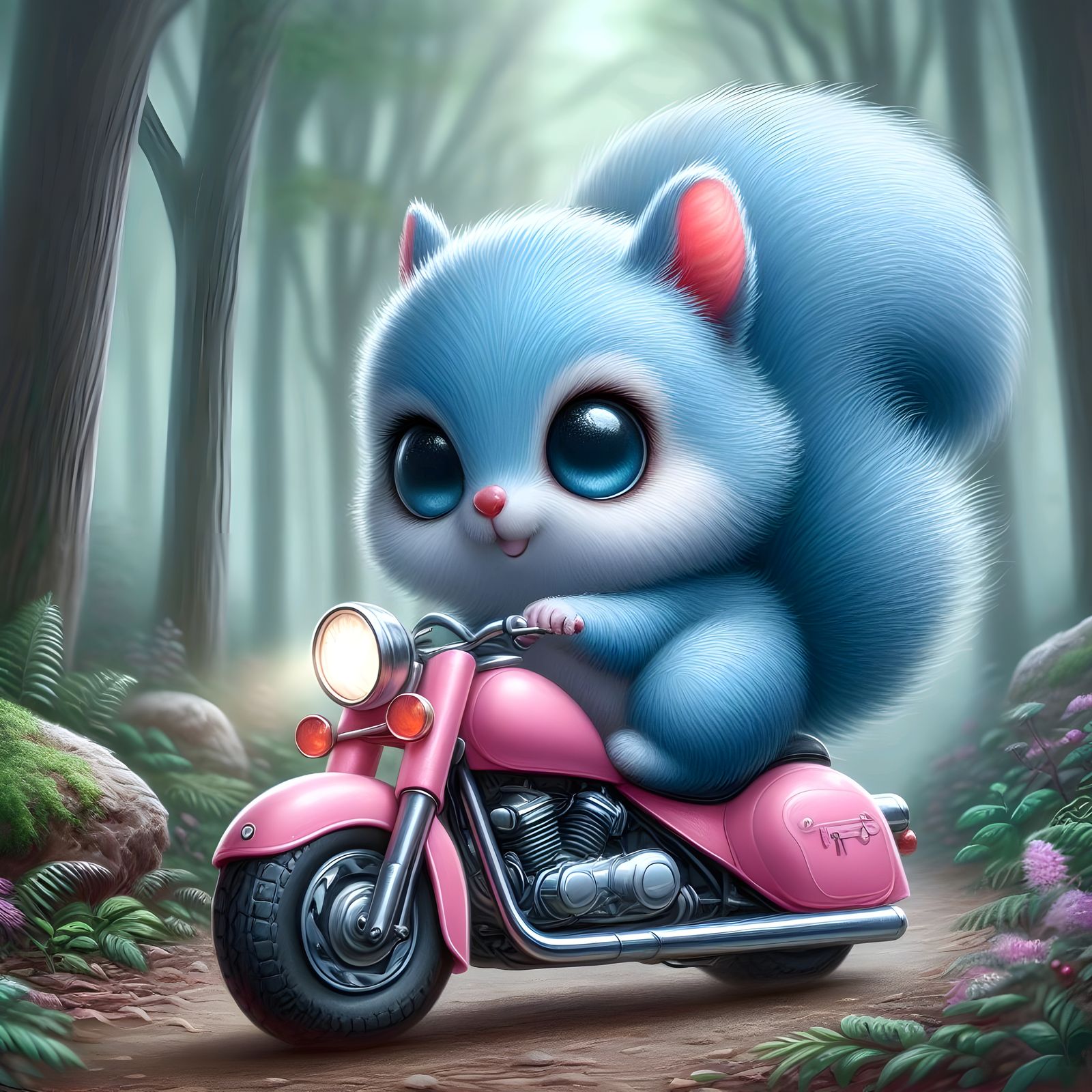 Kawaii Cruiser: Fluffy Forest Ride