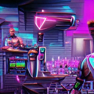 Cyborg bartender