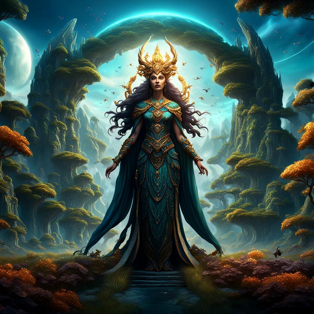 the goddess Gaia - AI Generated Artwork - NightCafe Creator