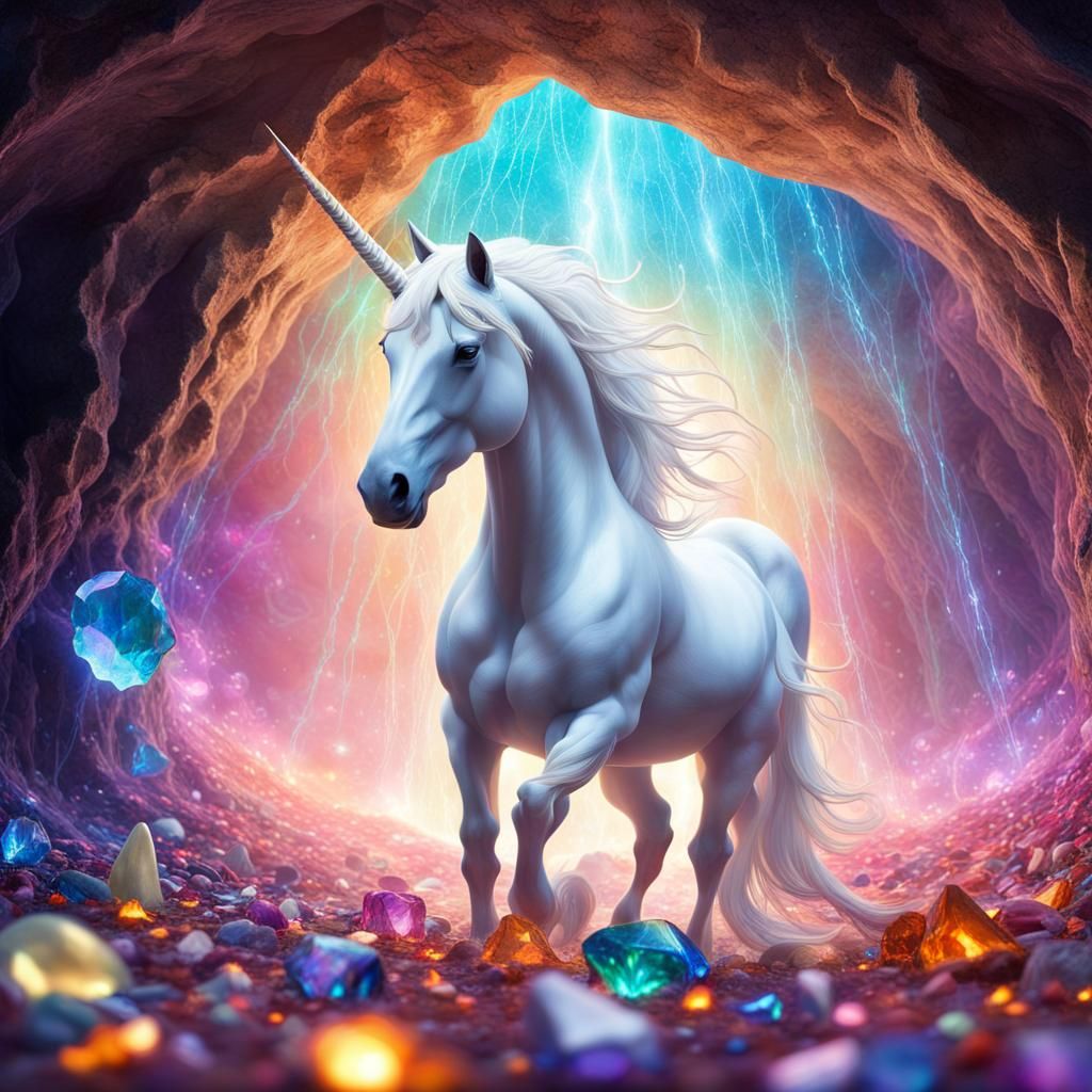 Unicorn of the Crystal Cave 