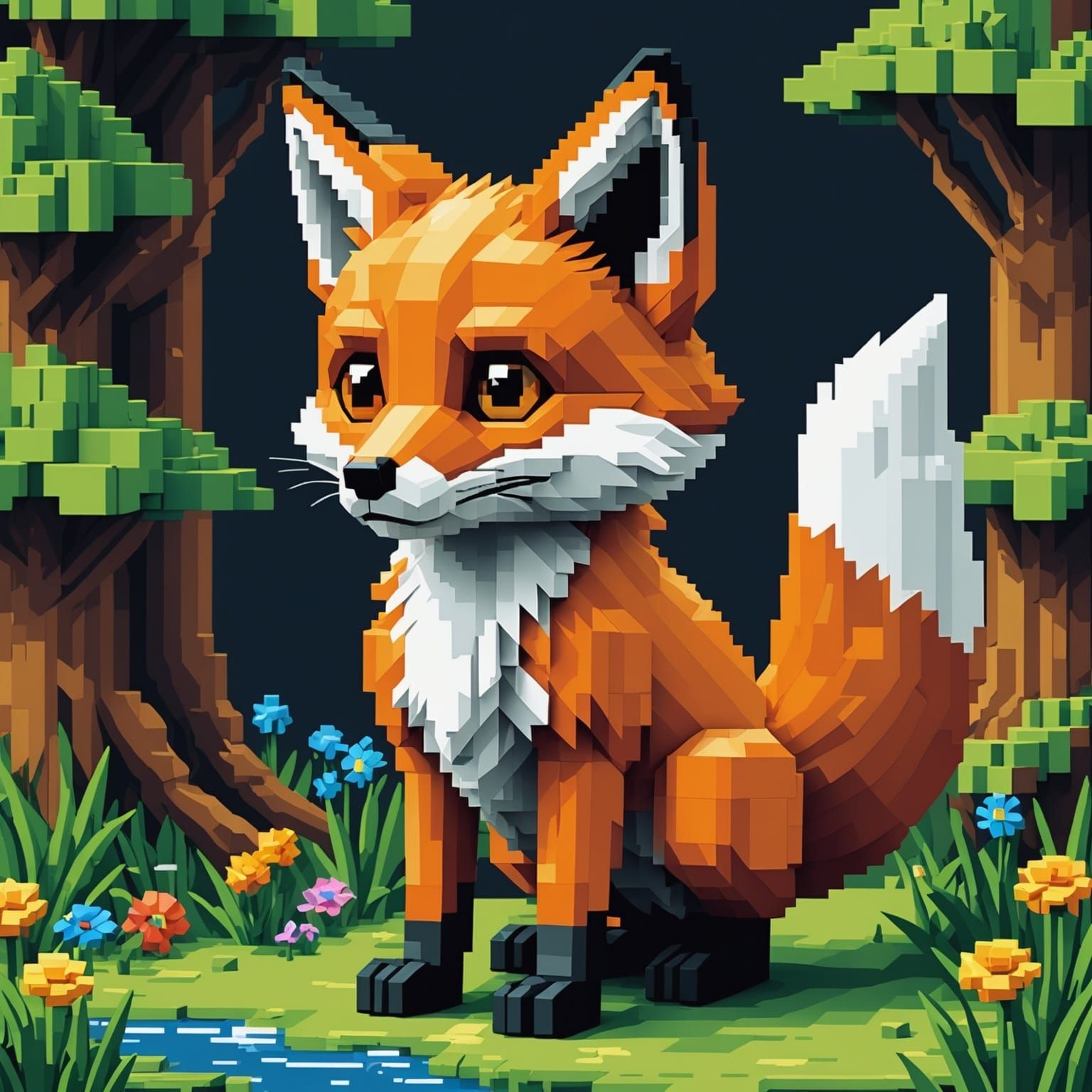 8-Bit Pixel Fox
