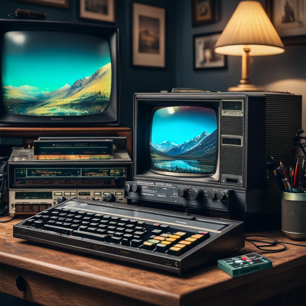 80s Gaming PC Setup   by @Space 