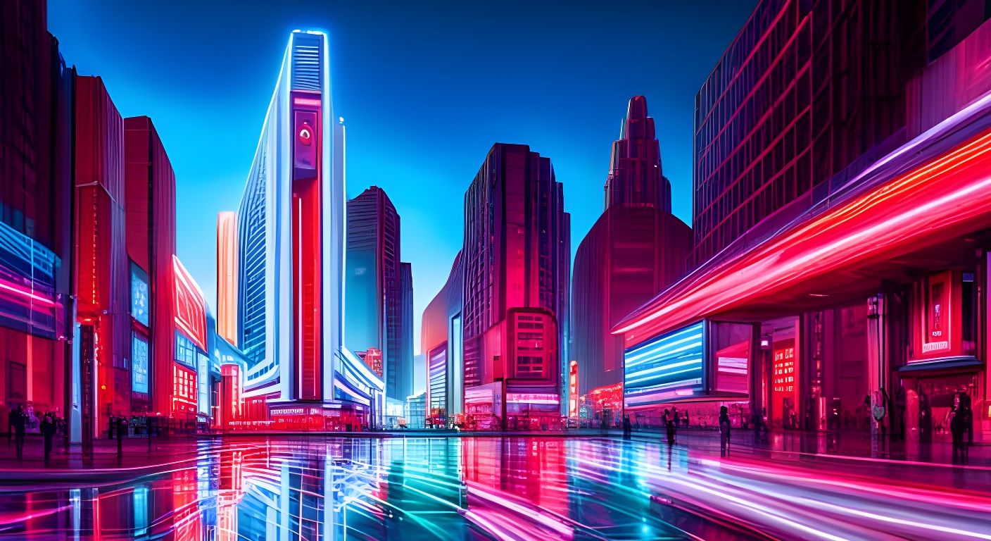 Neon Street  by @Riyan Khan