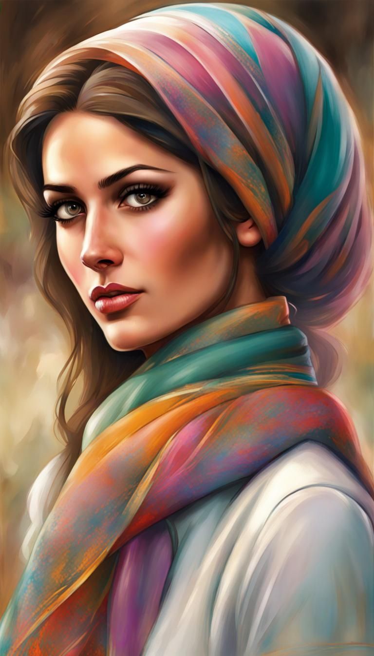 Portrait of a modern day Lebanese women - AI Generated Artwork ...