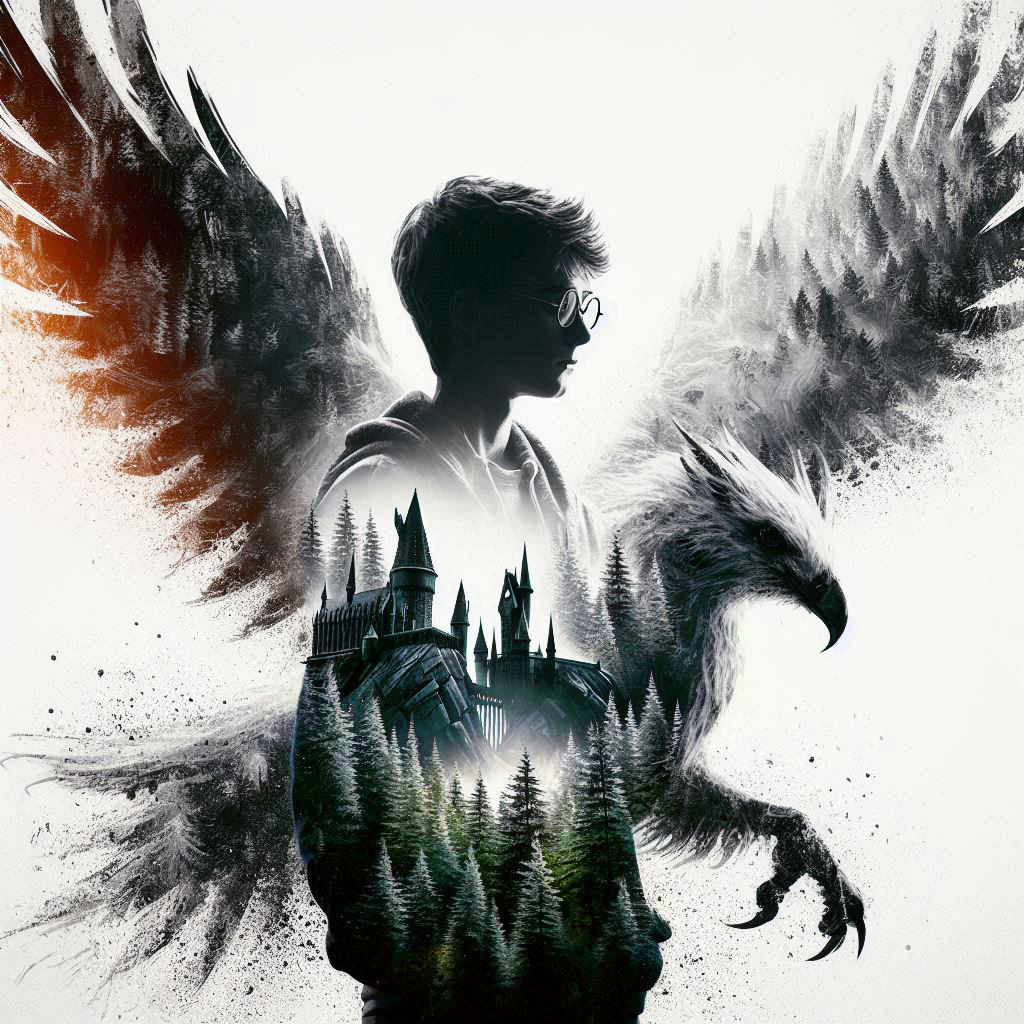 Harry Potter Hippogriff Double Exposure