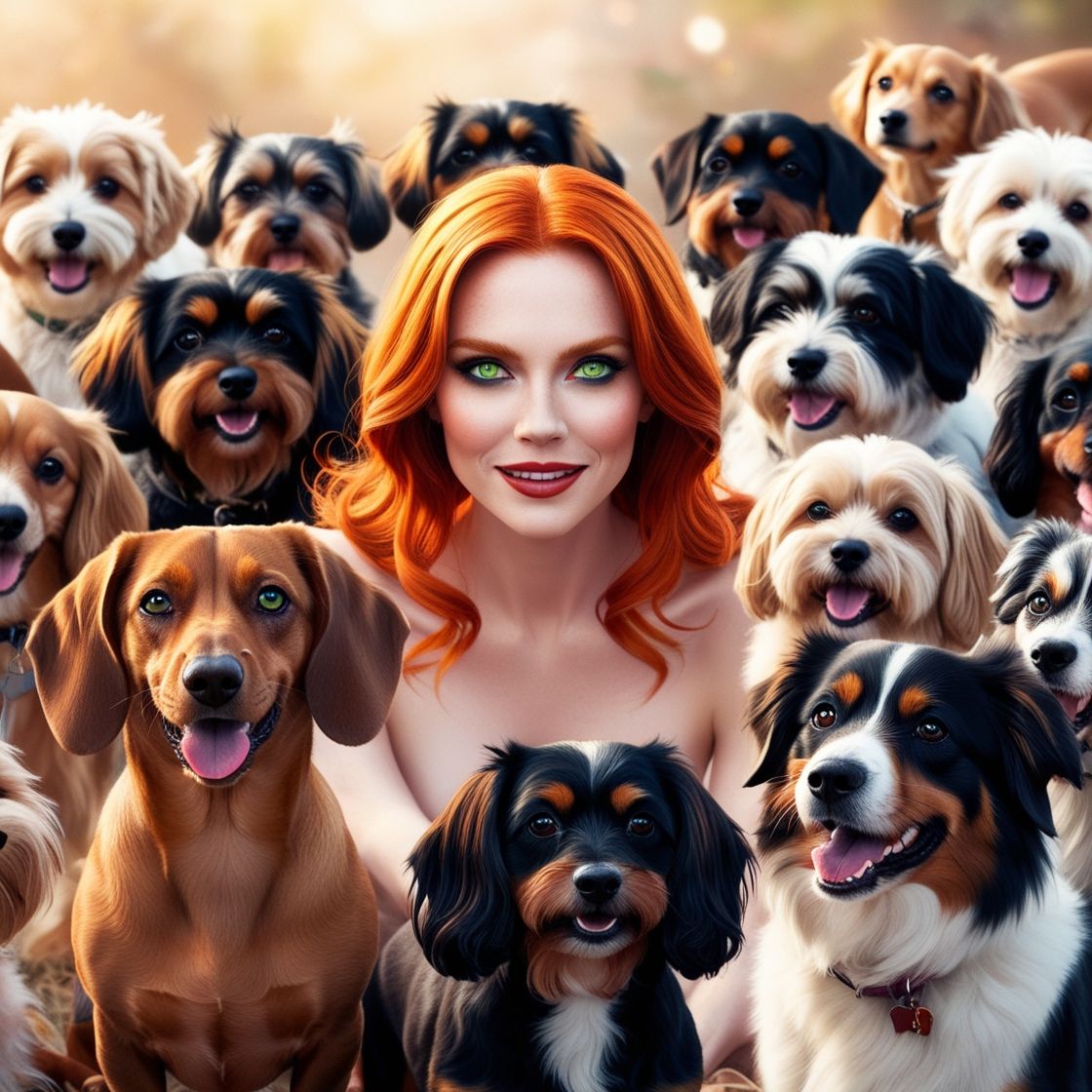 Surrounded by Dogs
