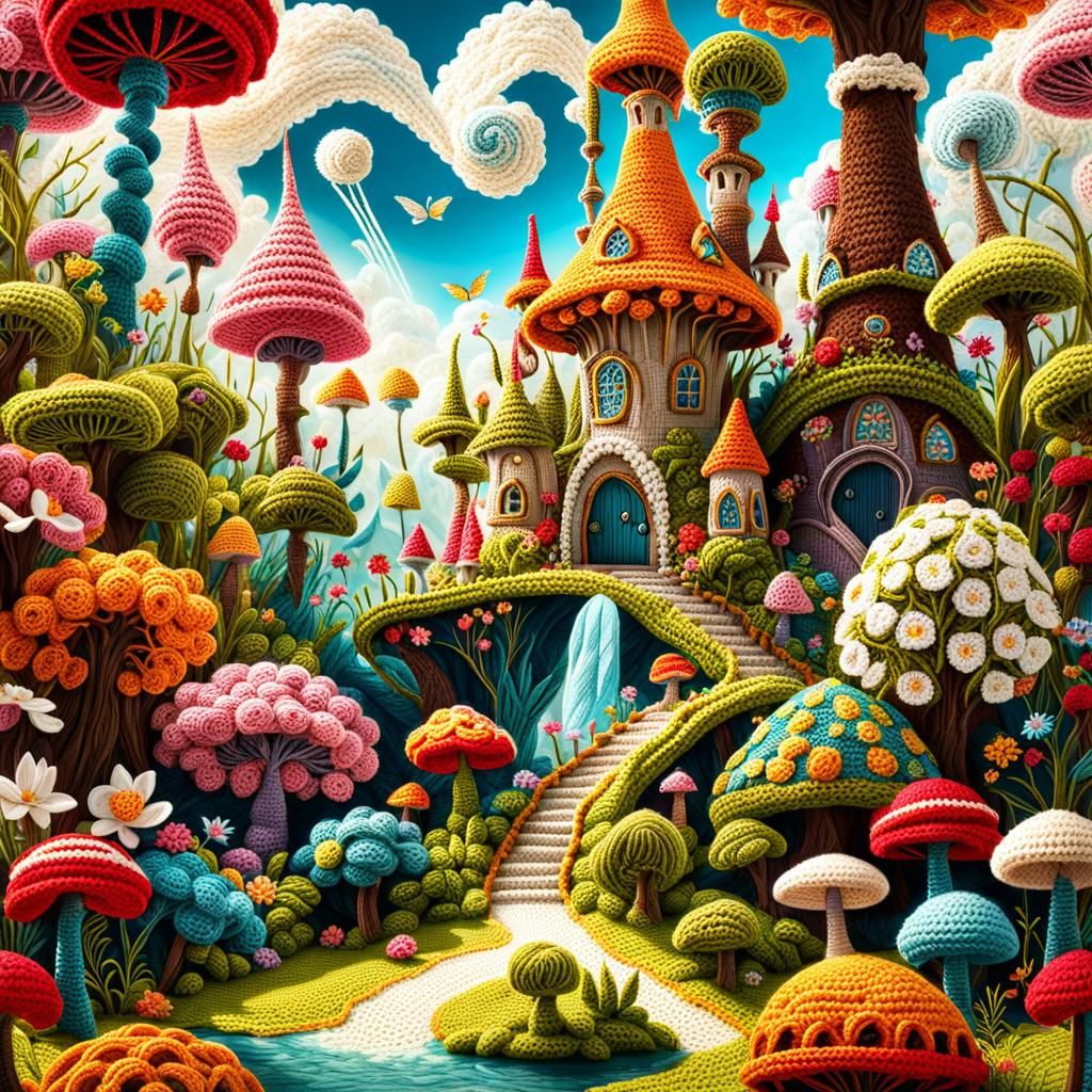 Crochet fantasy land  by @RubyKane