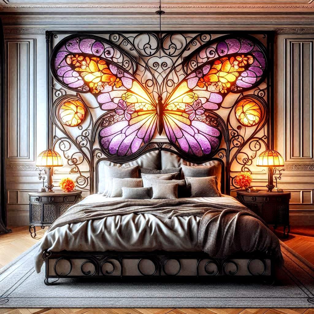 Stained Glass Butterfly Bed #2