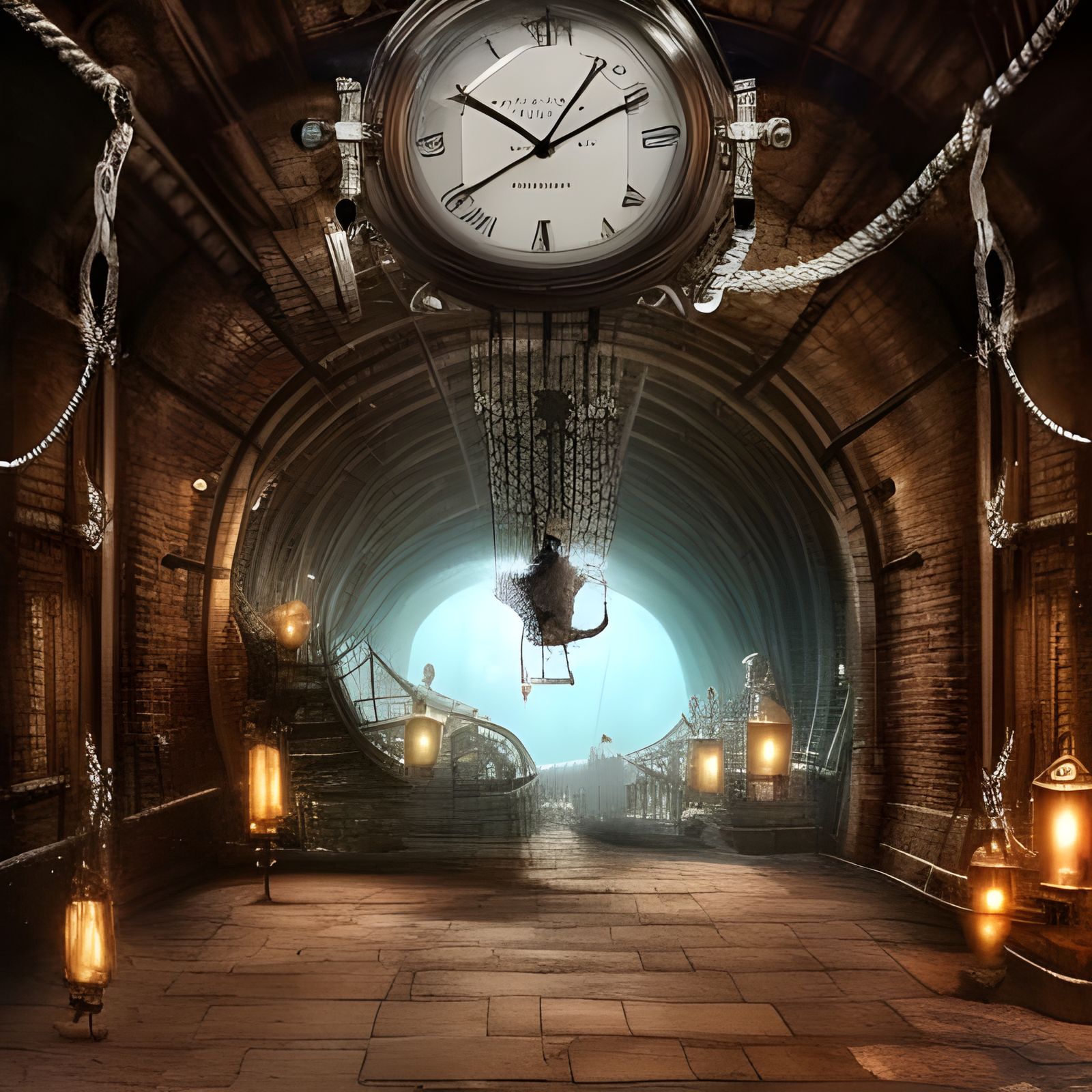 Steampunk Clock - AI Generated Artwork - NightCafe Creator