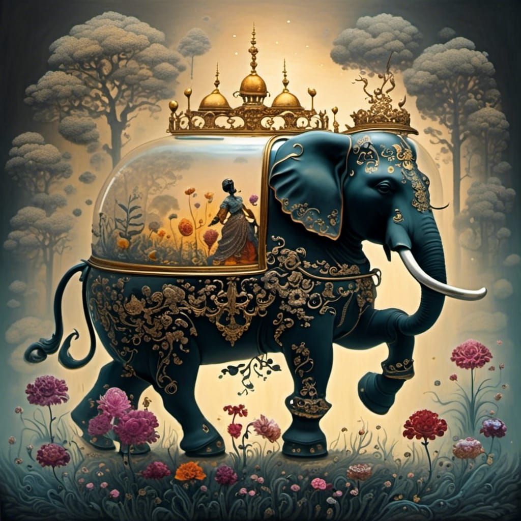 <lora:Elephant Tea:1.0> Elephant Vechicle 