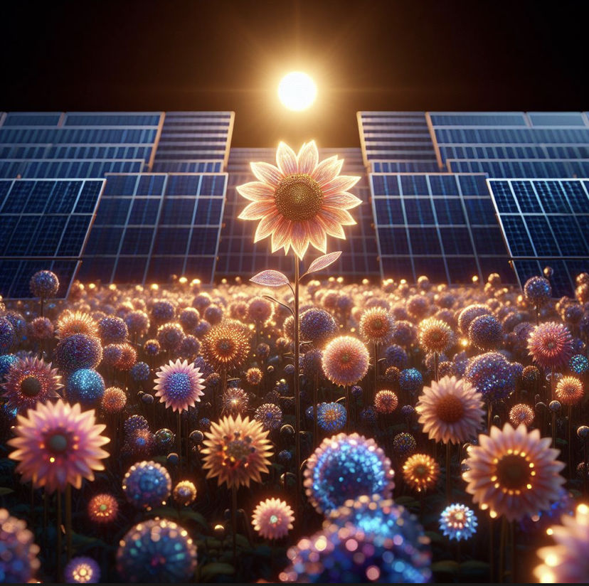 {word play} Solar “flower”