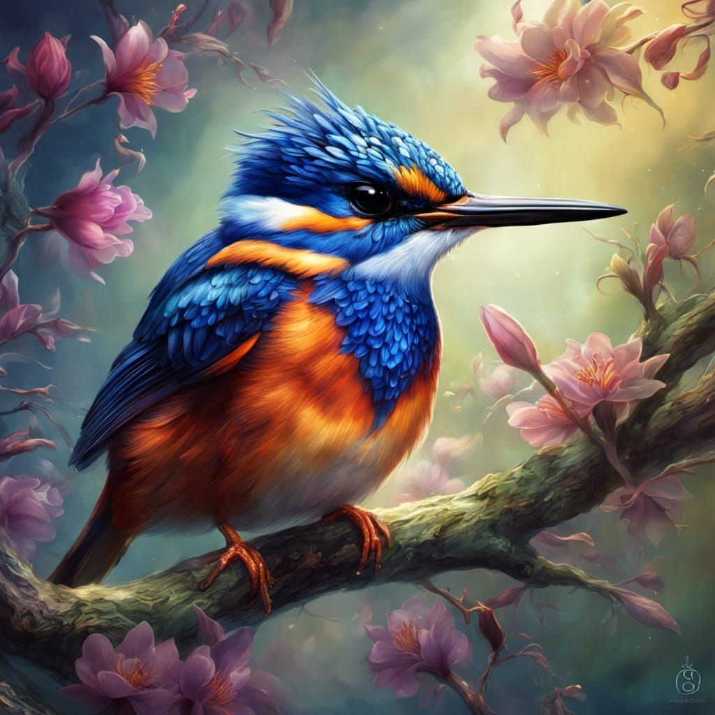 Azure Kingfisher  by @MordecAI