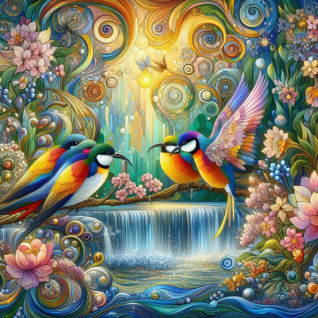 Birds AND flowers serie