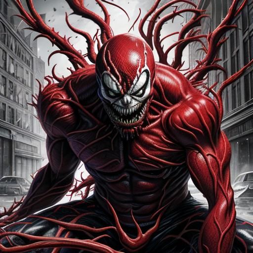 Venomize, Carnage - Ai Generated Artwork - Nightcafe Creator