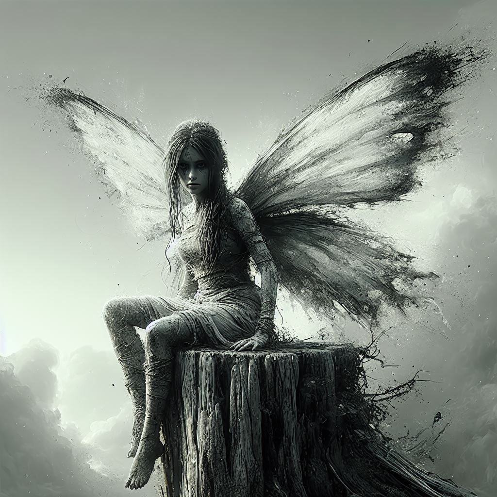 Fairy In B&W 2