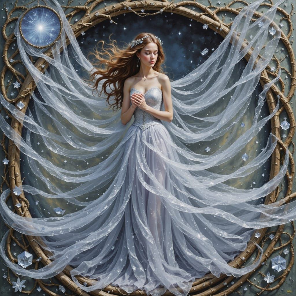 She holds her chest this is where her magic begins she feels her heart beat fast as light, she finds her freedom in the dreams she creates, ...