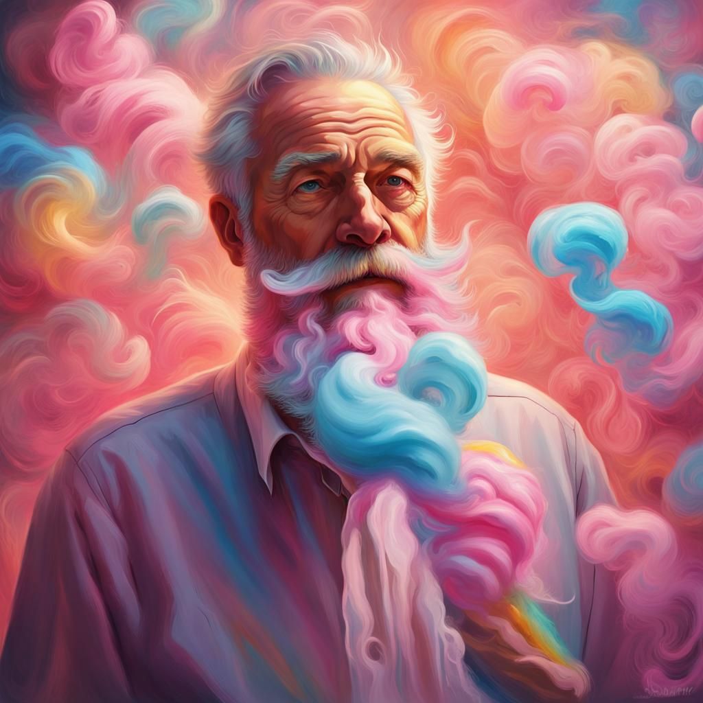 Colorful beard  by @Mumbai AI