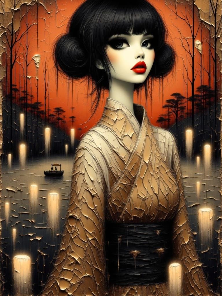 <lora:Muted Beauty:1.0> <lora:Moonchild:1.0> <lora:Manga Gothica:1.0> “Lake of the Manga Goddess”
A larger-than-life gothic manga goddess do...