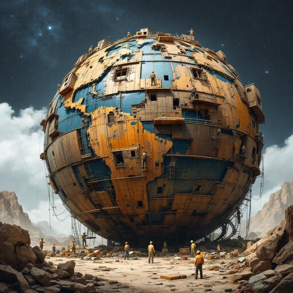 Building Earth  by @Spyder Webb