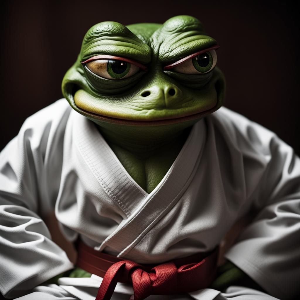 Pepe the Frog learning Tae-Jitsu