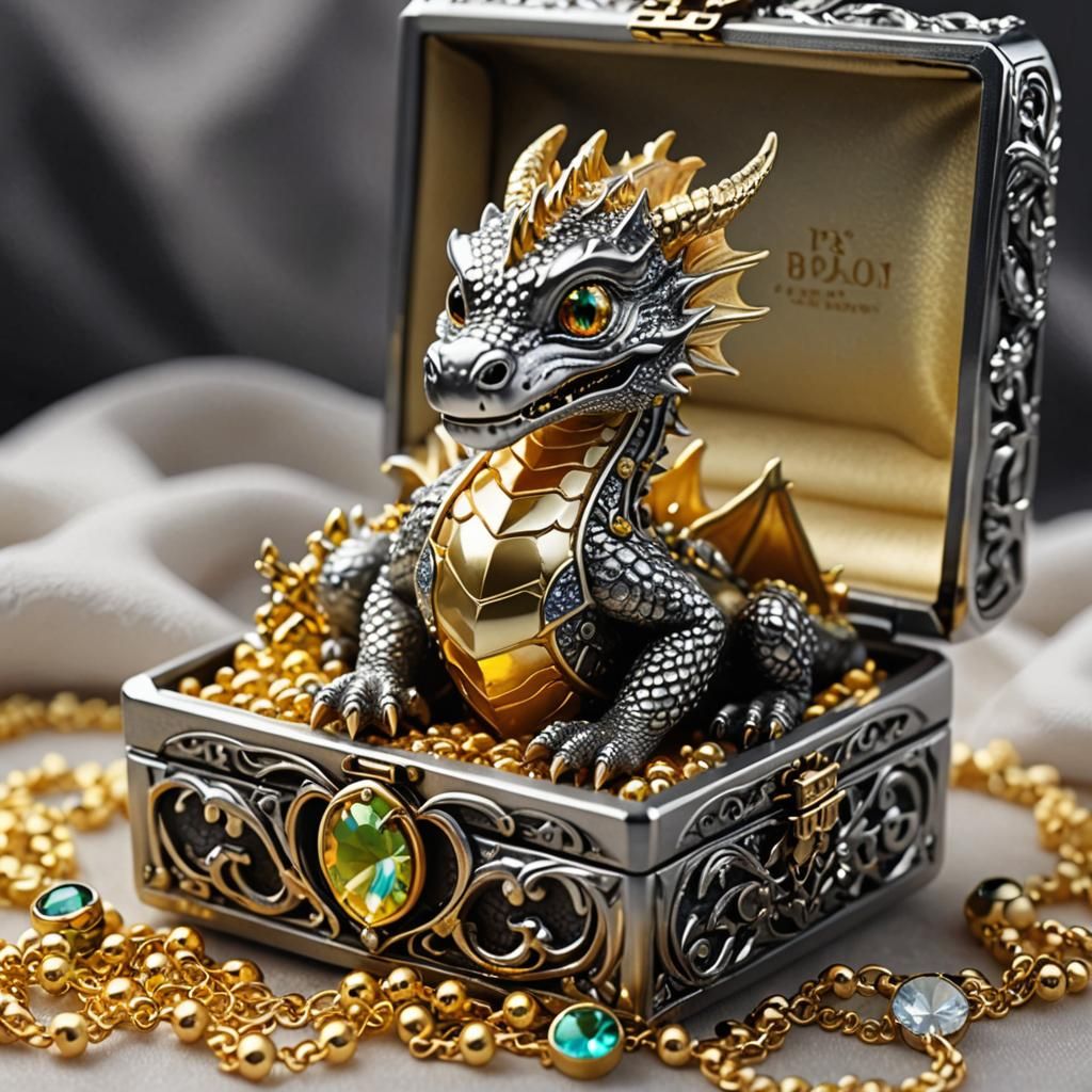 A cute miniature baby dragon  by @undefined