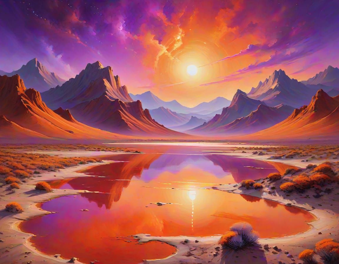 Withering lake  by @Ebroin