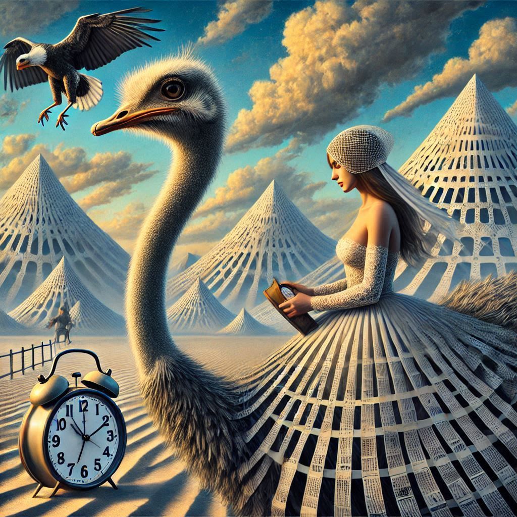 Running out of time doesn't make the ostrich stop - 7