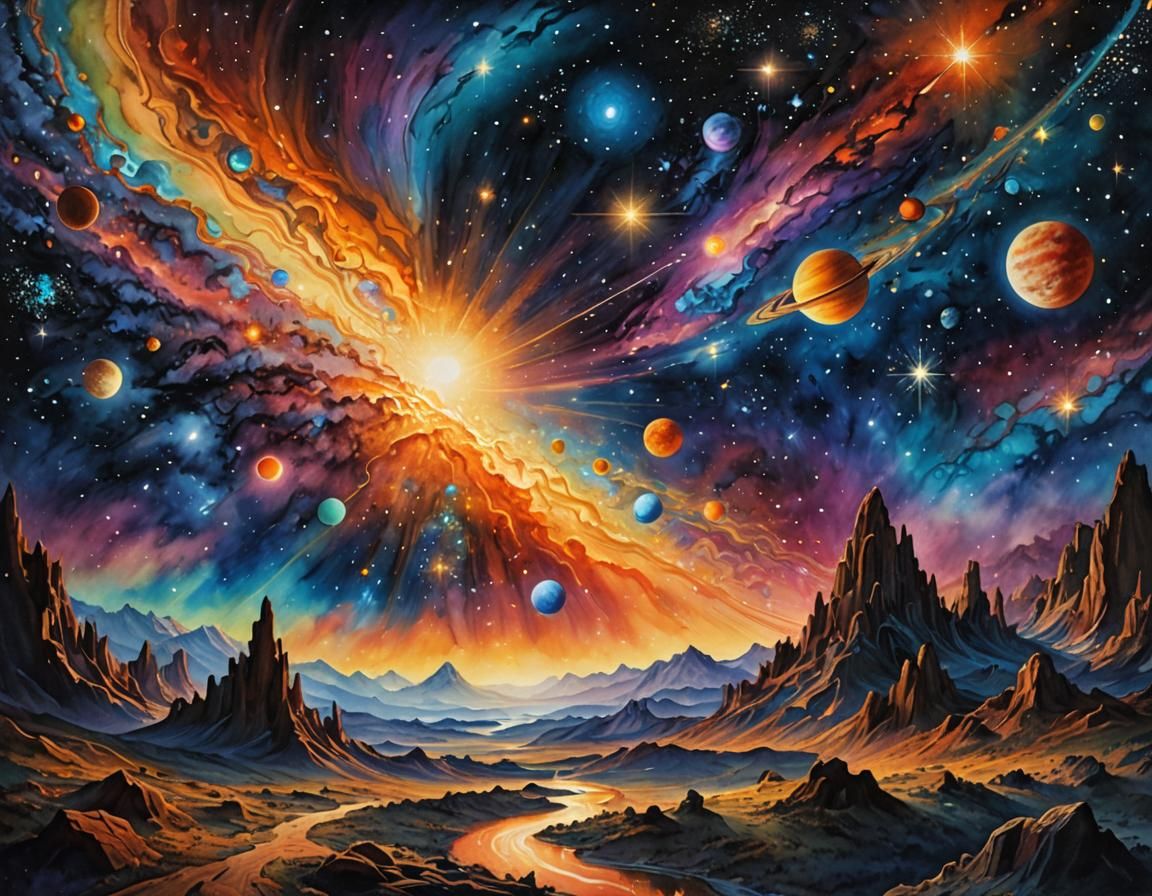 an alien universe  by @Dr T