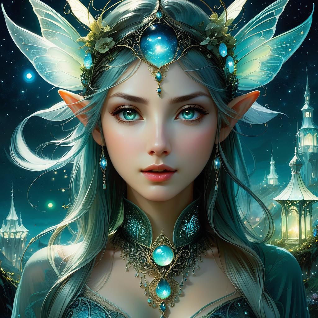 Night Elf Queen - AI Generated Artwork - NightCafe Creator