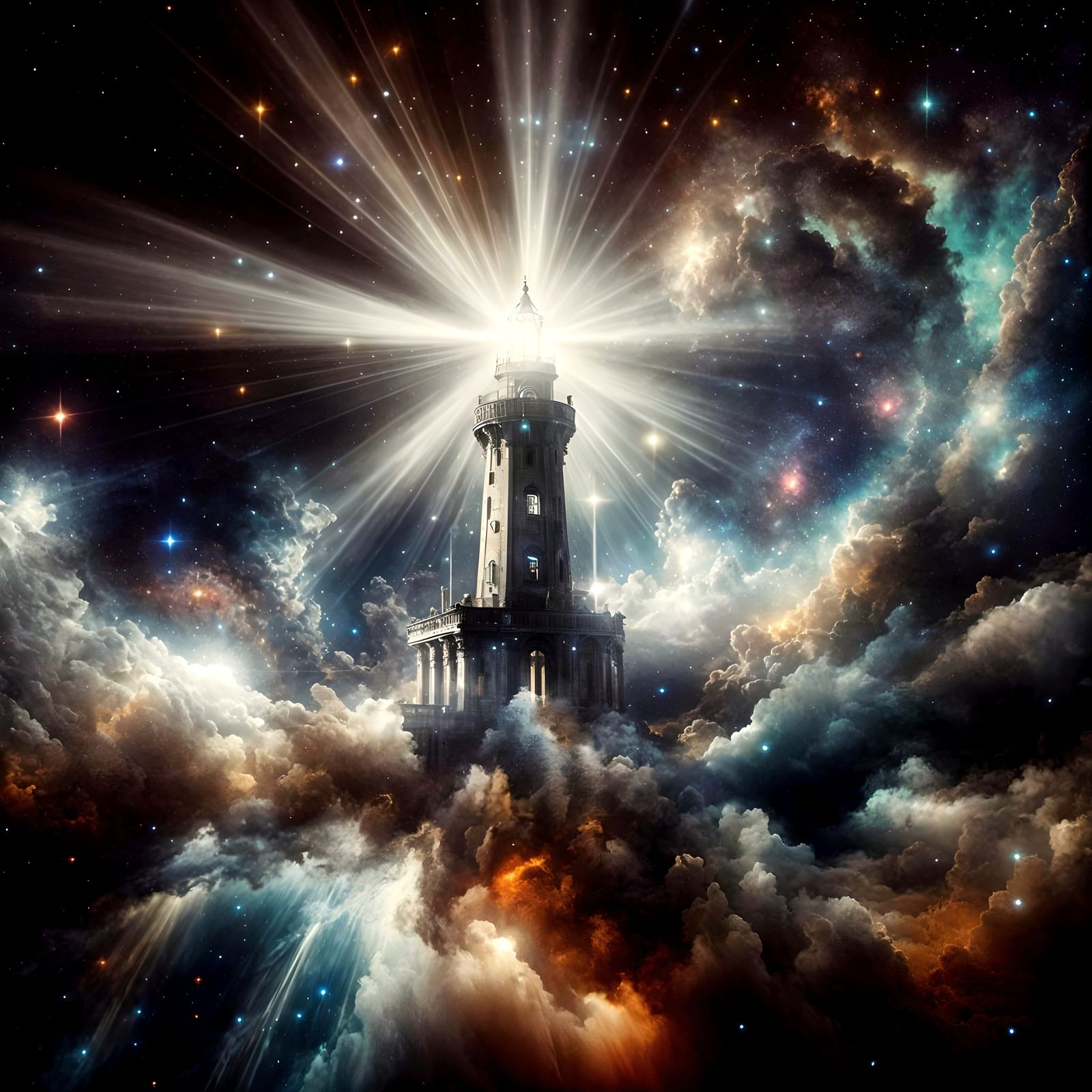 Lighthouse in Galaxy