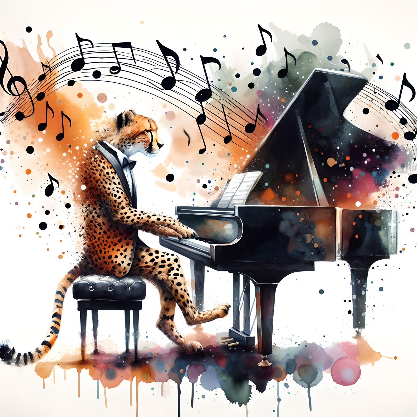 Piano Man 🎶🎶🎶 - AI Generated Artwork - NightCafe Creator