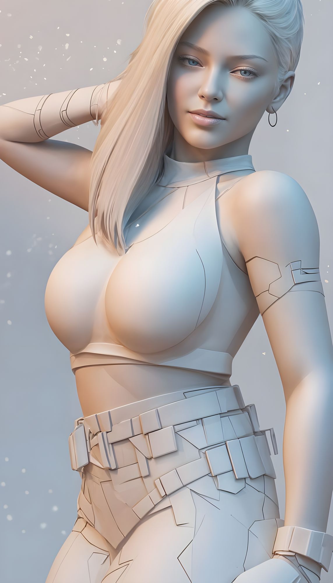  3D Outline Hyperrealistic, splash art, concept art, mid shot, intricately detailed, color depth, dramatic, 2/3 face angle, side light, colo...