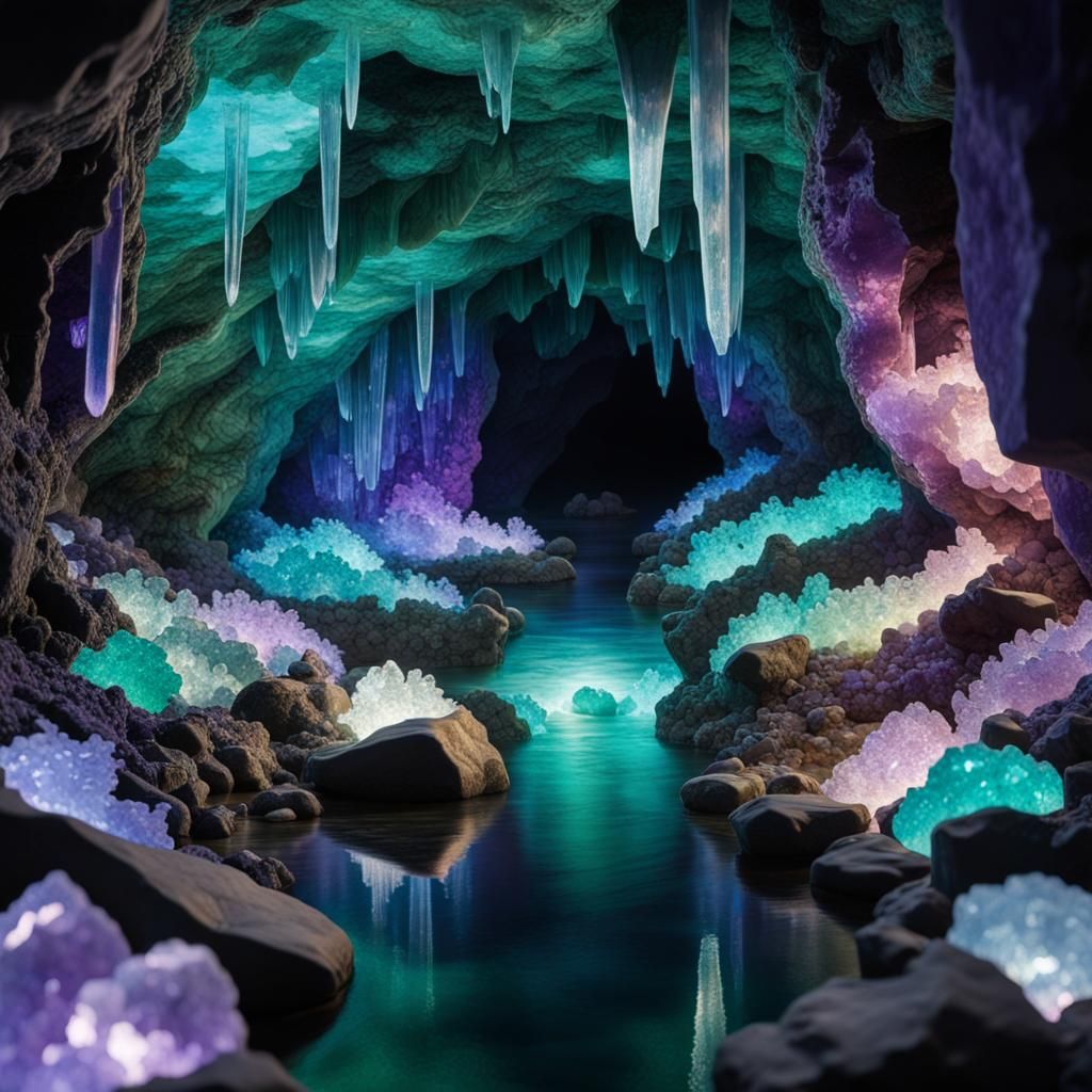 crystal cavern  by @undefined