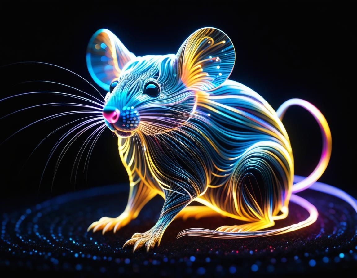 glowing mouse  by @Vixen Evony