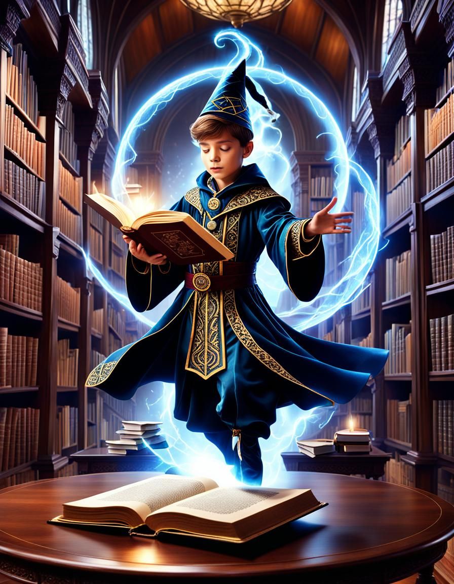 The Young Wizard's First Spell  by @Heralyn