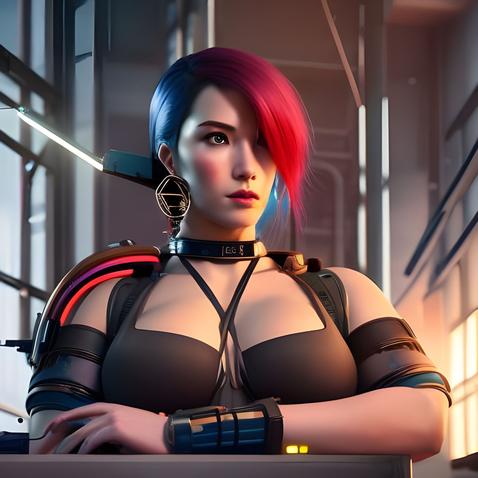 Cyberpunk girl