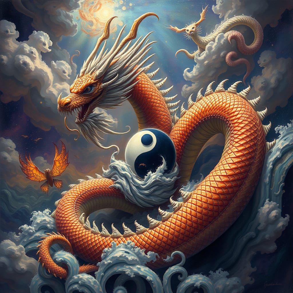 Dragon Balance   by @JokeStirrer