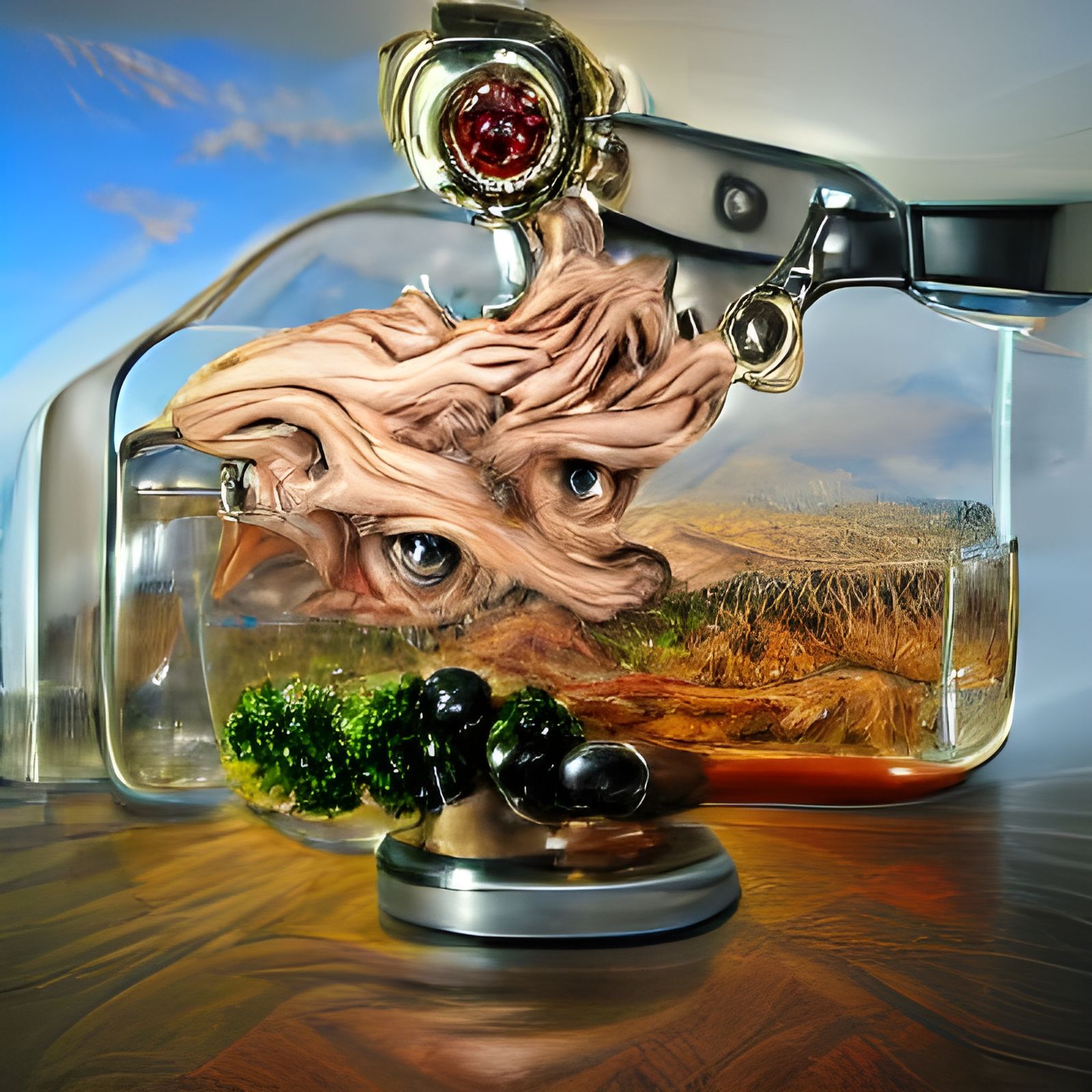 caliper juniper jupiter walking through glass steampunk surr...