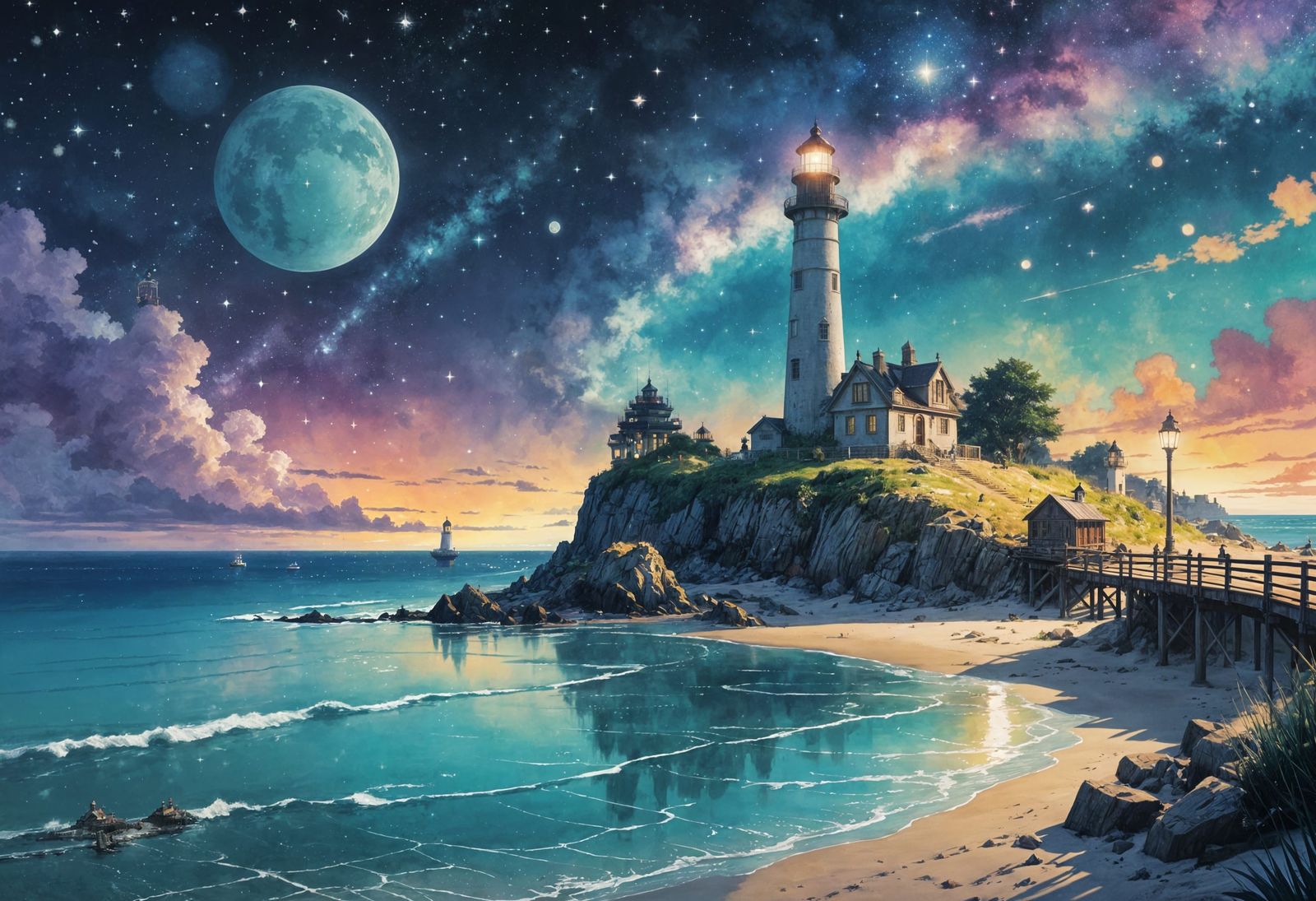 Lighthouse   by @1cheesepuff