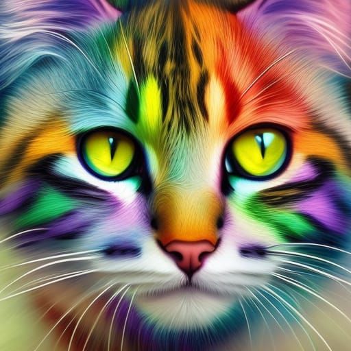 Rainbow Lovey - AI Generated Artwork - NightCafe Creator