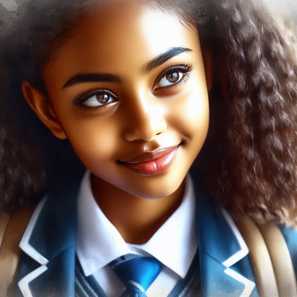Portrait of an Ethiopian schoolgirl - Jamila
