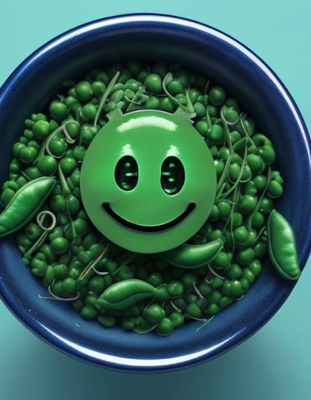 Just picked green peas. Yum!