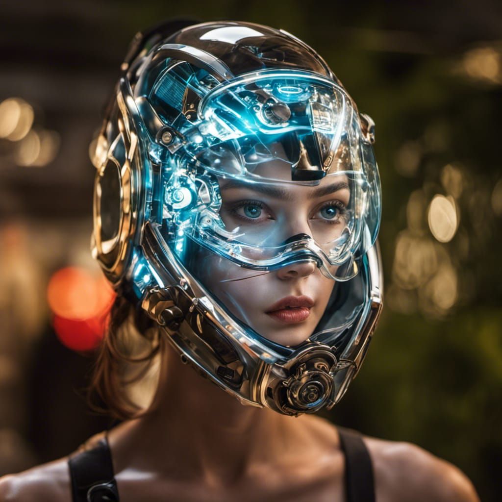 glass helmet 2 AI Generated Artwork NightCafe Creator