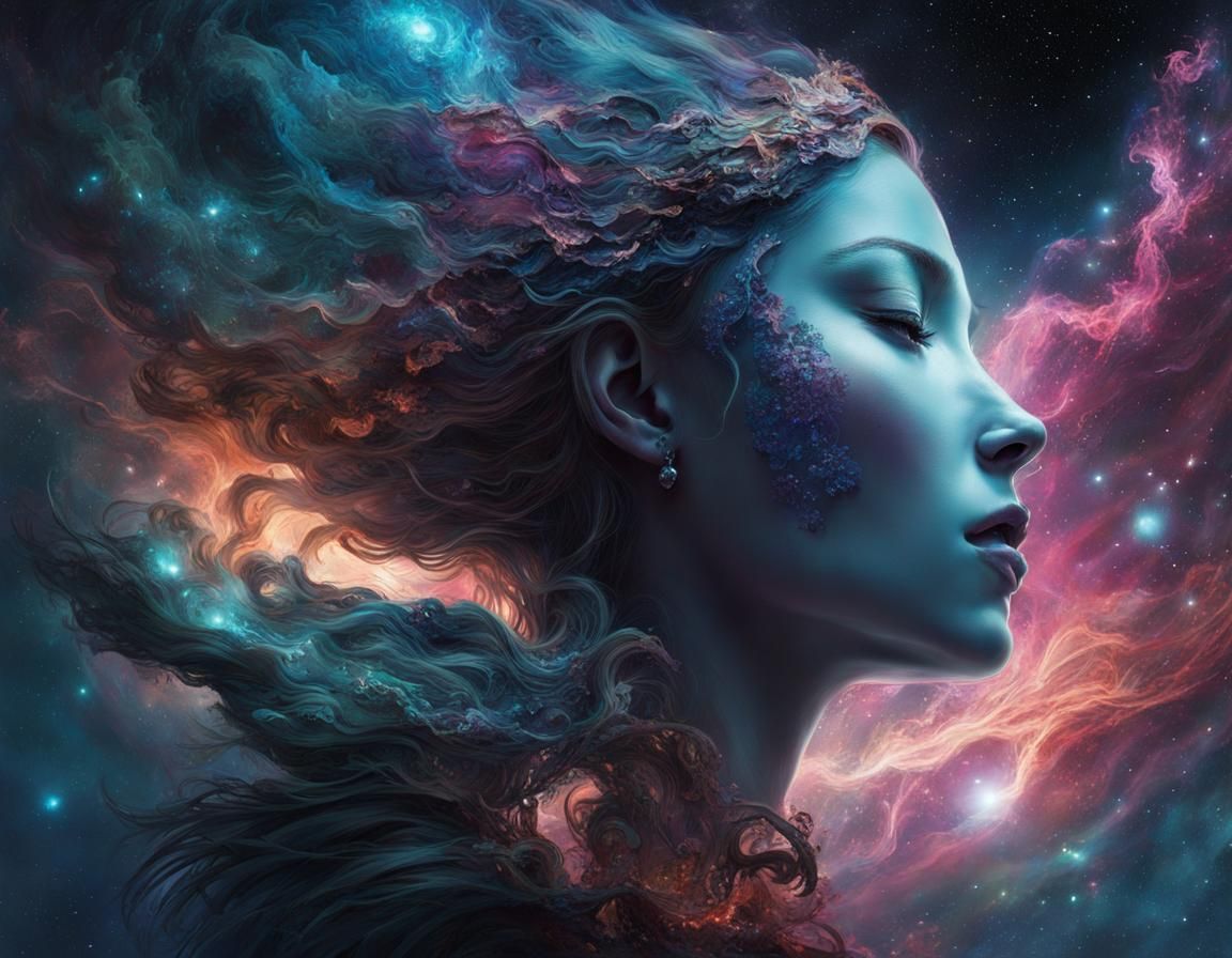 Lady of the Cosmos - AI Generated Artwork - NightCafe Creator