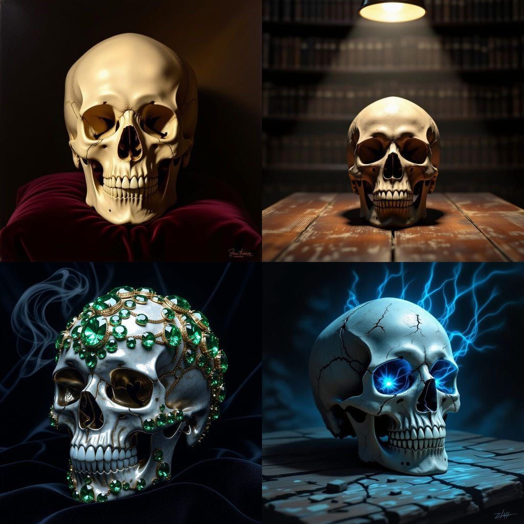 AI Generated Image of a Skull