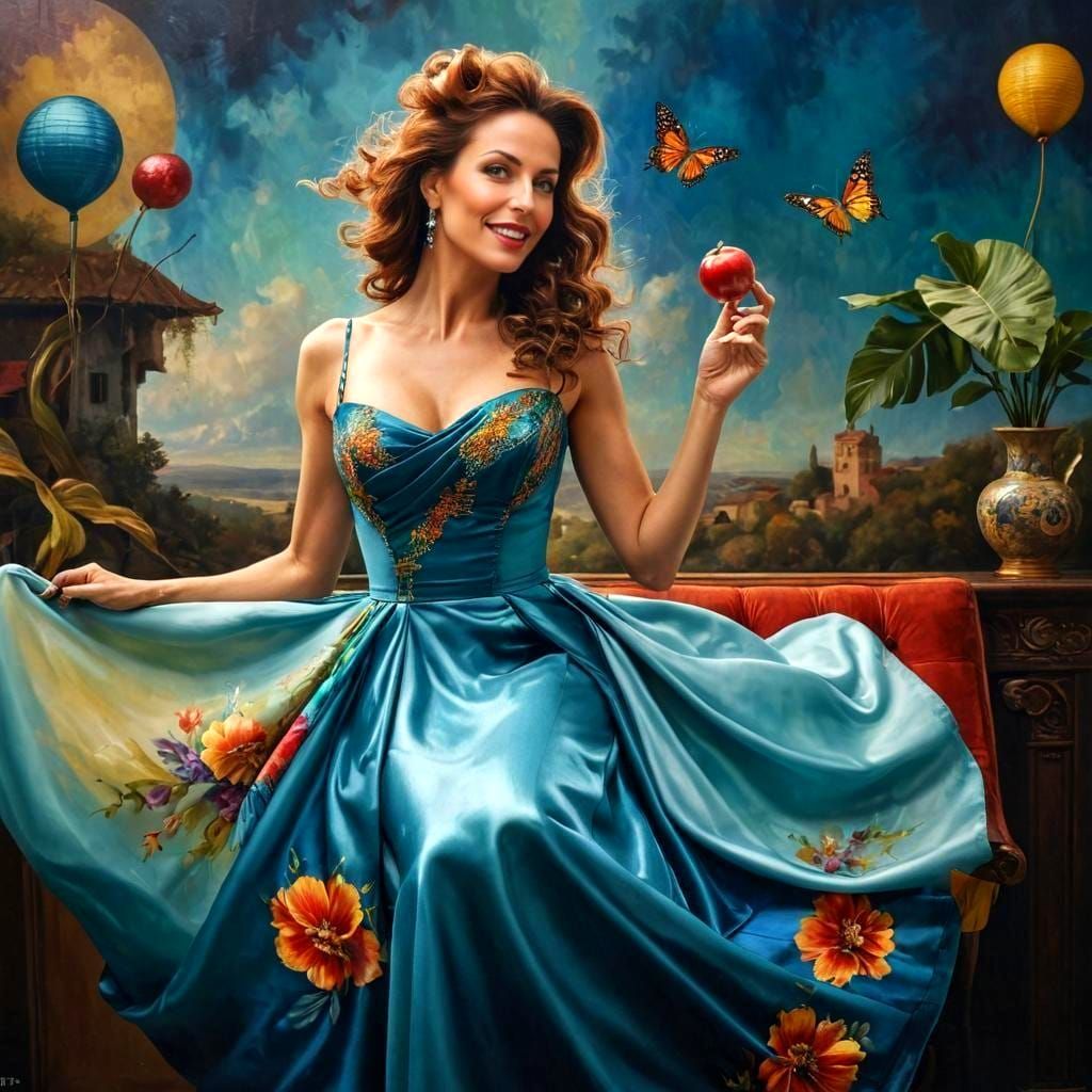 Expressive Portrait of a Charismatic Lady